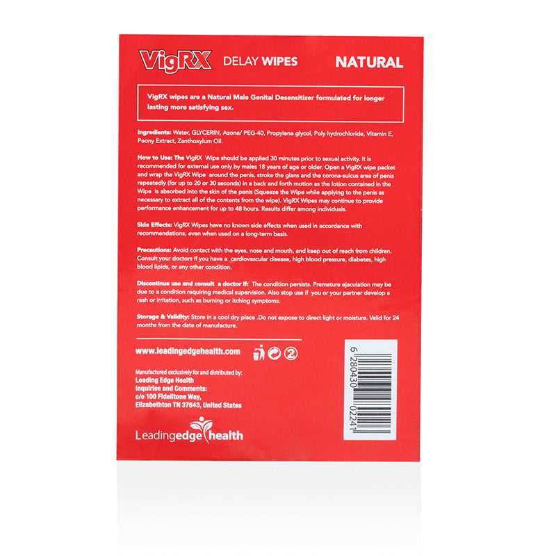 VigRX® Delay Wipes