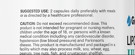 GenuinePurity Liposomal ALA - Suggested Use