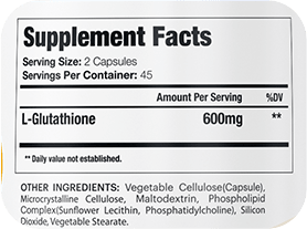Supplement Facts - GenuinePurity Liposomal L-Glutathione