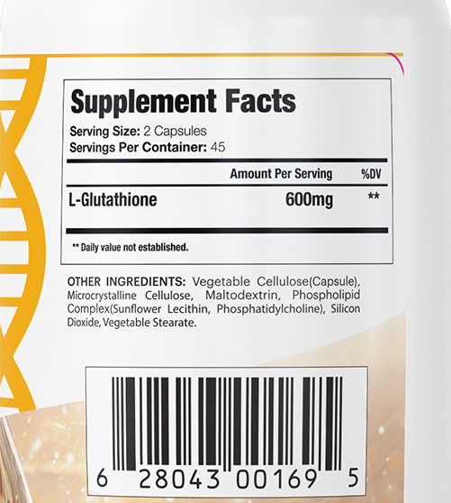 Supplement Facts - GenuinePurity Liposomal L-Glutathione