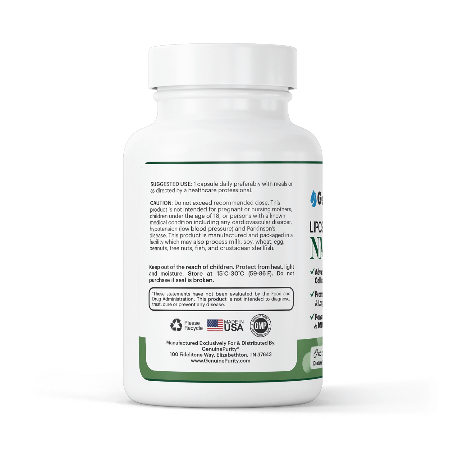 Liposomal NMNH