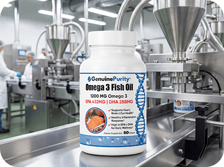GenuinePurity Omega 3 Fish Oil