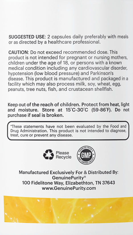 GenuinePurity Liposomal Vitamin C - Suggested Use